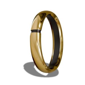 خاتم دفع طلاء ذهب نقي 24K